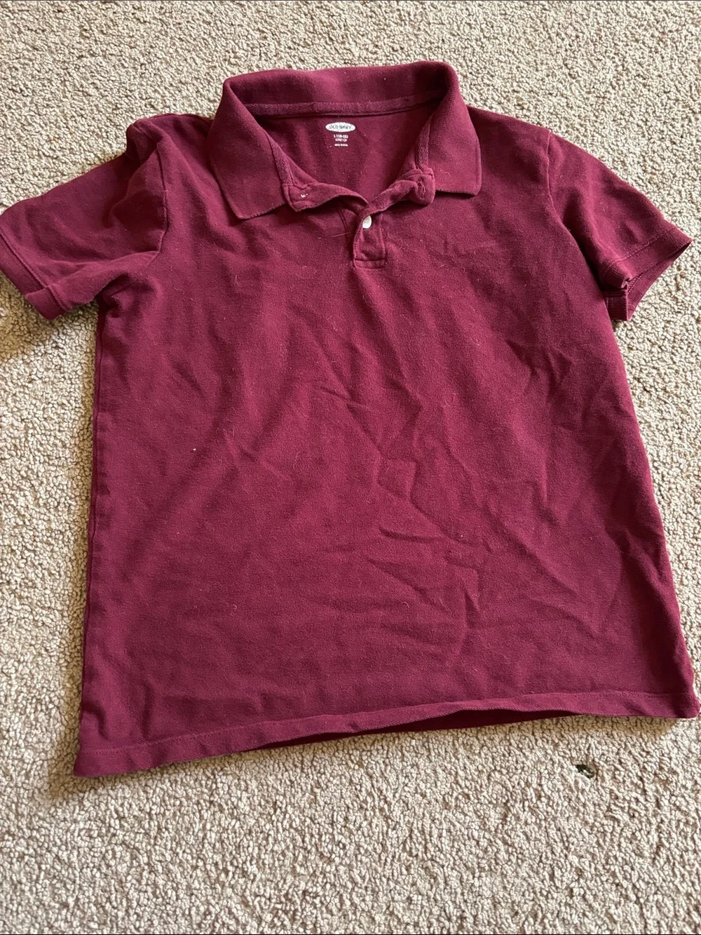 #282 Kids Classic Polo Shirt in Deep Burgundy